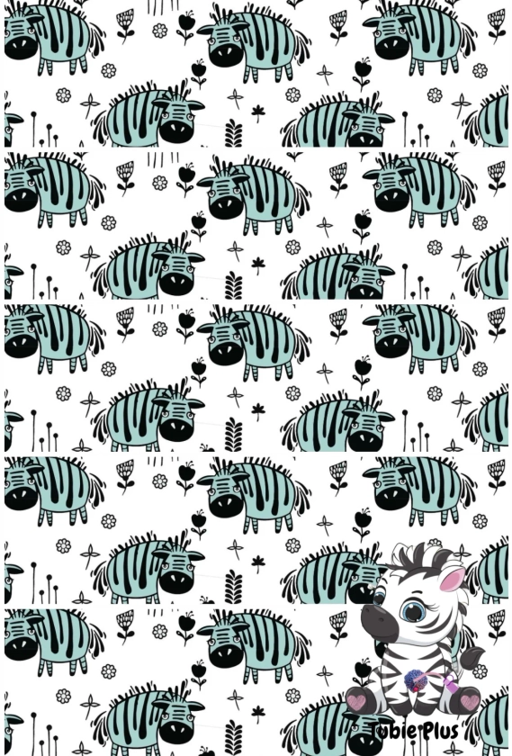 Tired Zebra Print Strip | Full | Small