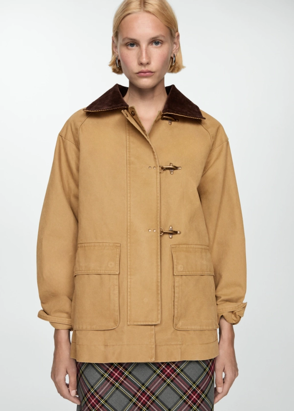 Pockets cotton parka