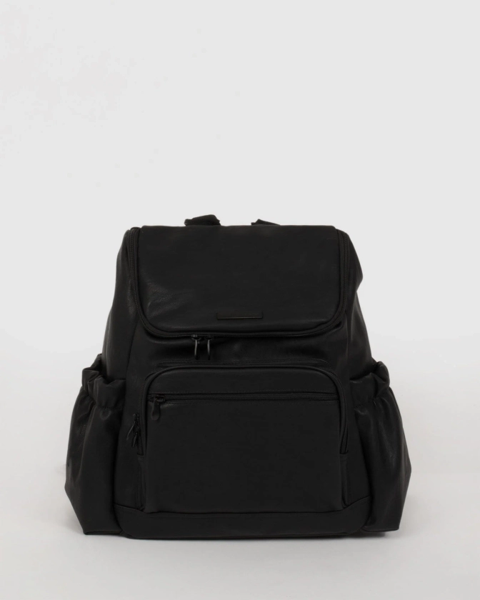 Black Baby Bag Backpack