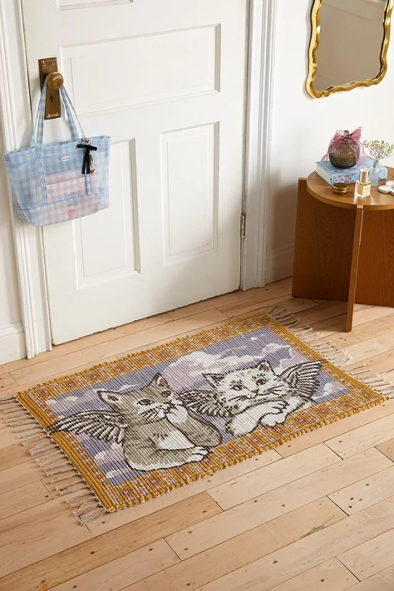 Tapis en Chiffon Chérubin Chaton