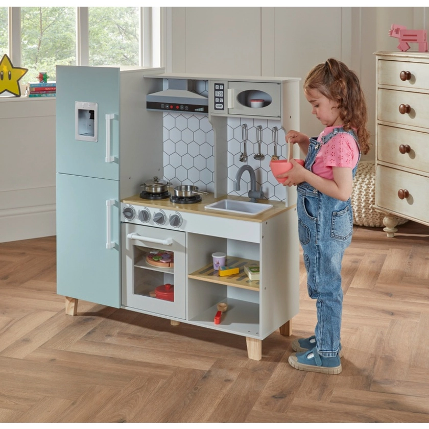 Kitchen Corner - Cuisine en Bois Deluxe - Vert | Smyths Toys France