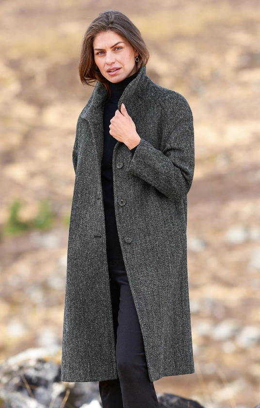 Ladies Harris Tweed Raglan Coat