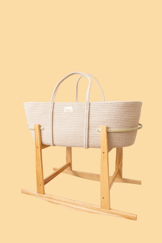 Cotton Rope Moses Basket + Stand Bundle