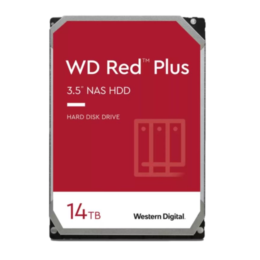 כונן WD Red™ Plus NAS Hard Drive 14TB Western Digital - - כוננים קשיחים