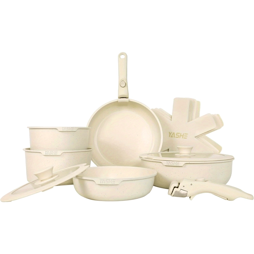 Pots Pans Set Non Stick Ceramic Kitchen Cookware Set - Temu