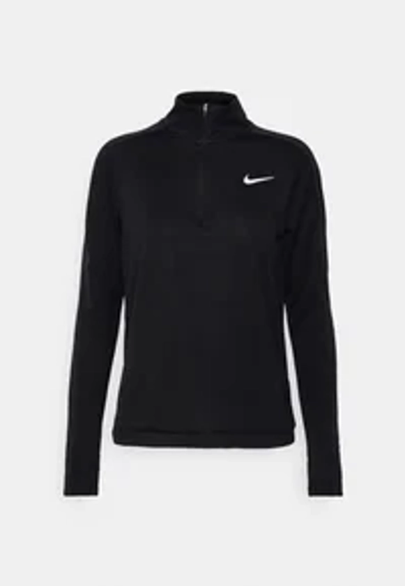 Nike Performance PACER - T-shirt à manches longues - black/silver/noir - ZALANDO.FR