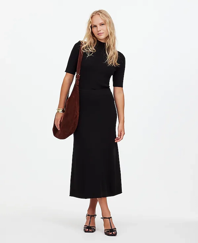 Merino Wool-Blend Maxi Skirt