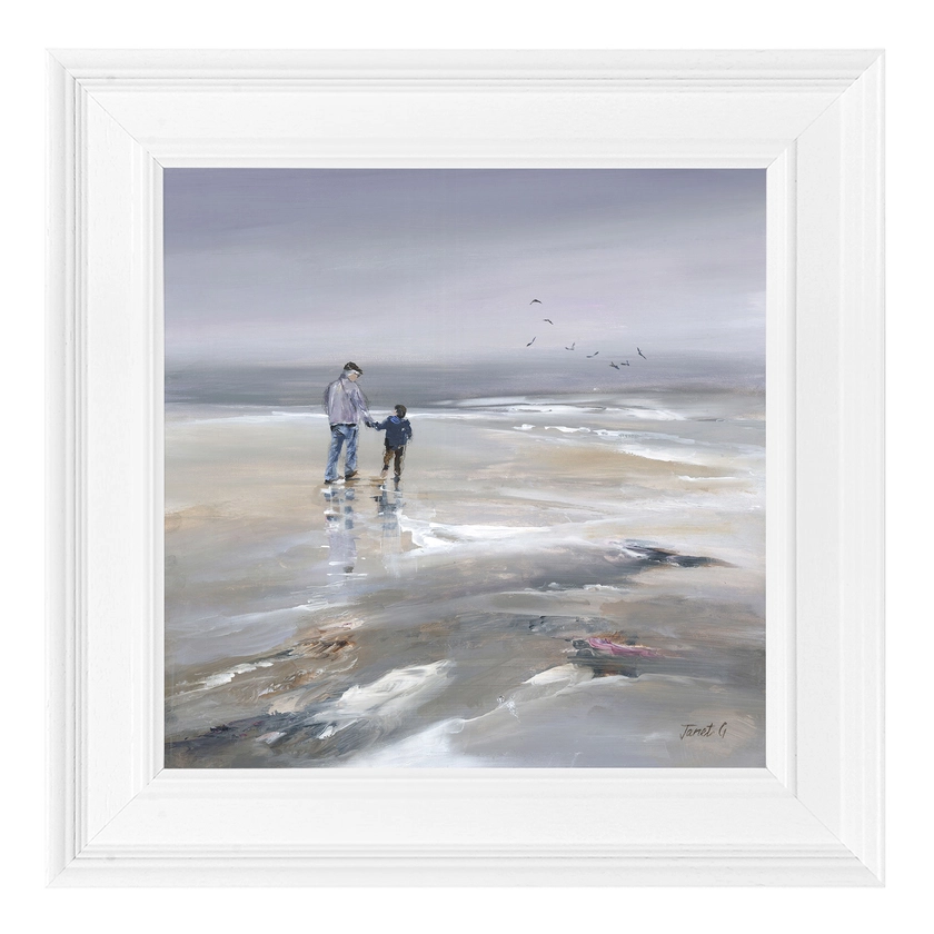 Beach Walk II - Framed Print By Janet Gammans