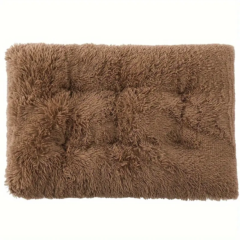 1pc Tapis Lit Chaud En Peluche Lavable Niche Couchage - Temu France