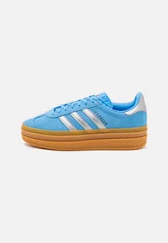 adidas Originals GAZELLE BOLD - Baskets basses - blue burst/silver metallic/aurora ink/bleu clair - ZALANDO.FR