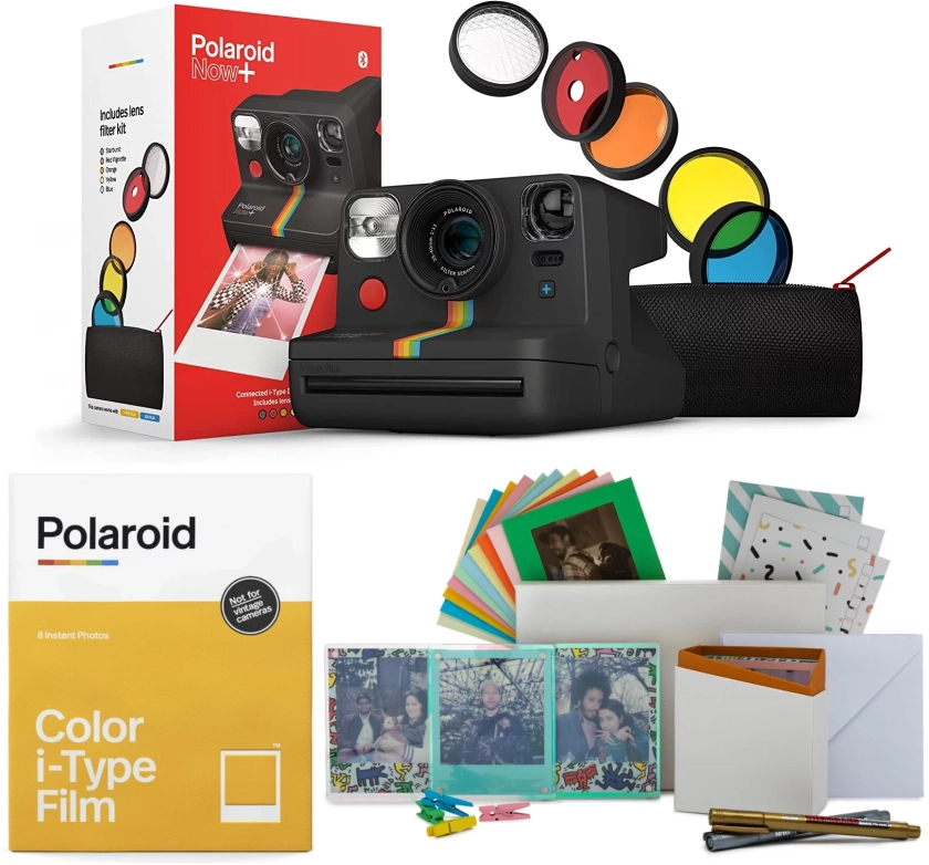 Polaroid NOW+ Instant Film Camera with Color Instant Film and Film Kit