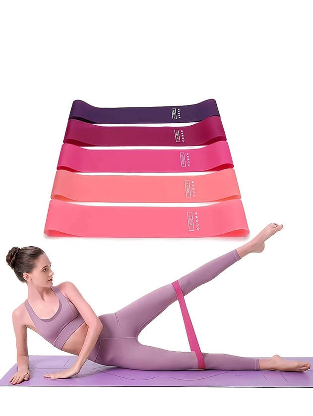 5pcs TPE Yoga Fitness Resistance Band