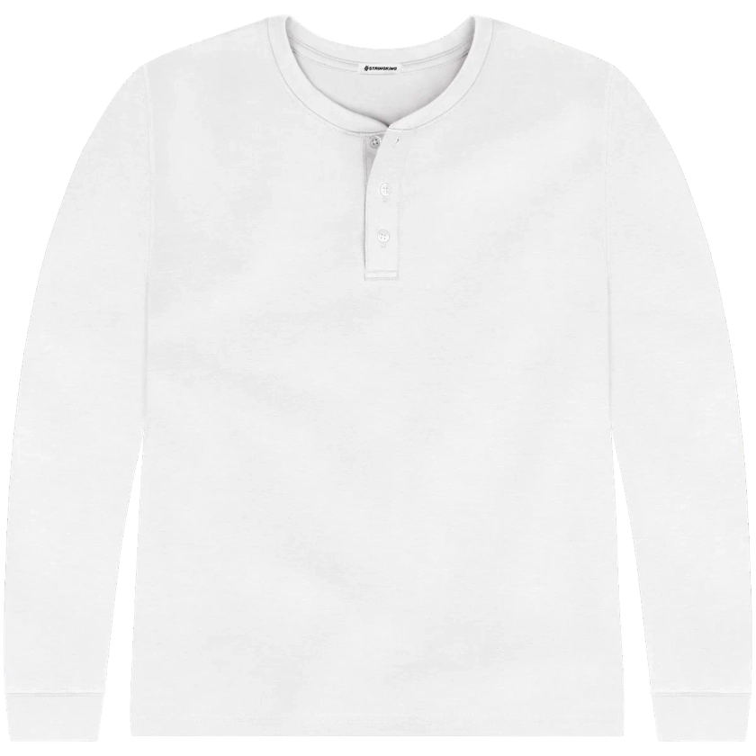 Men's Pima Cotton Long Sleeve Henley | StringKing