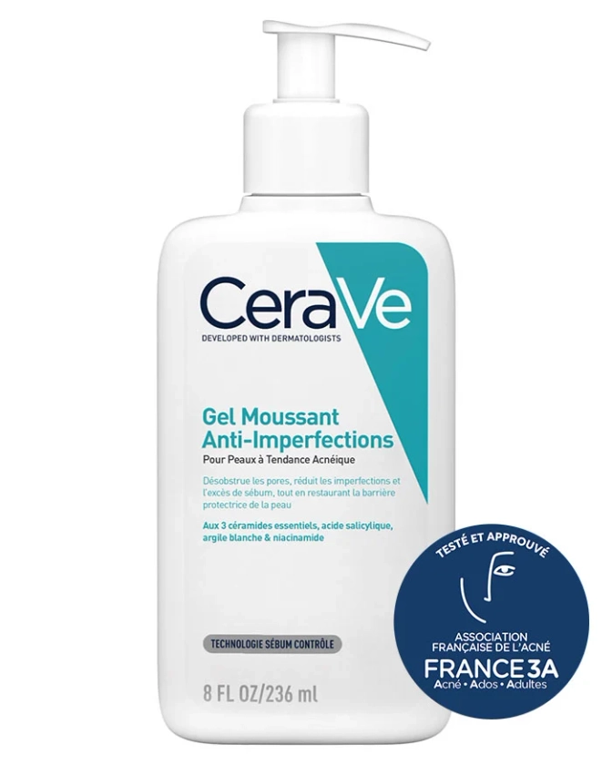 Gel Nettoyant Anti-Imperfections | Soin Visage | CeraVe