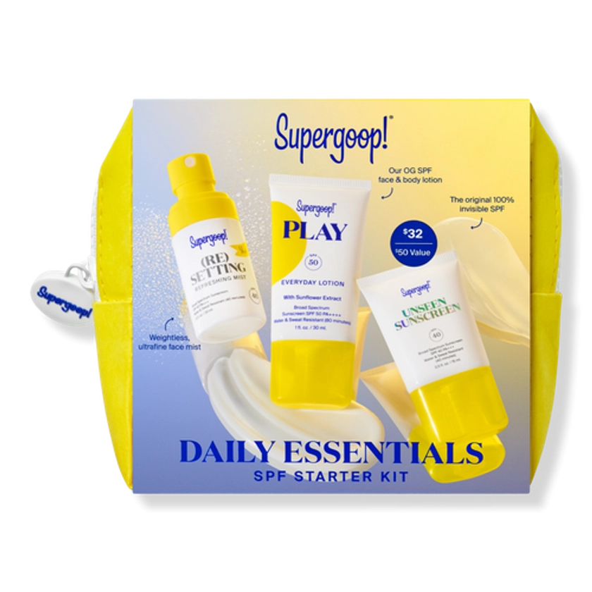 Daily Essentials SPF Starter Kit - Supergoop! | Ulta Beauty