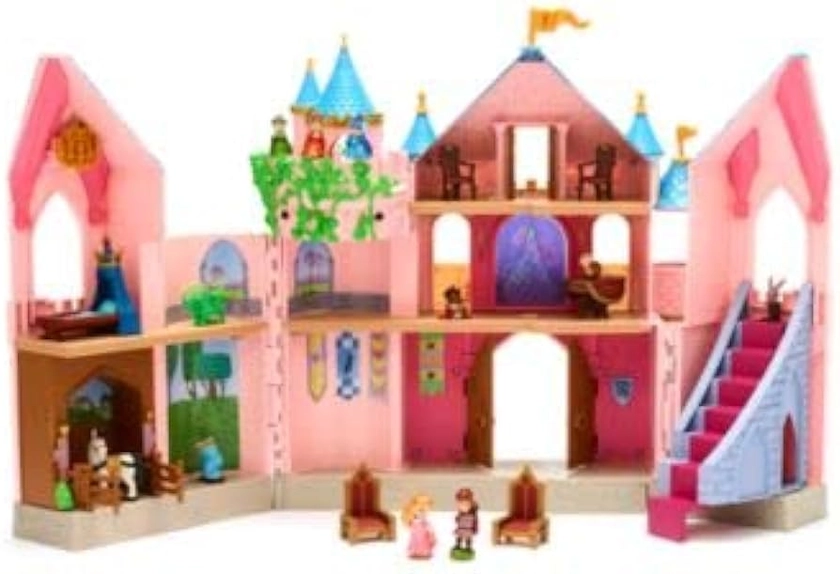 Di Sleeping Beauty Deluxe Castle Playset, Animators' Collection Aurora Prince Charming fairies and accessories, Multicoloured : Amazon.co.uk: Toys & Games