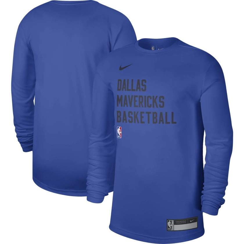 Unisex Dallas Mavericks Nike Blue 2023/24 Legend On-Court Practice Long Sleeve T-Shirt