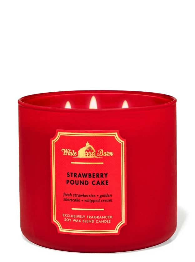 Strawberry Pound Cake 3-Wick Candle