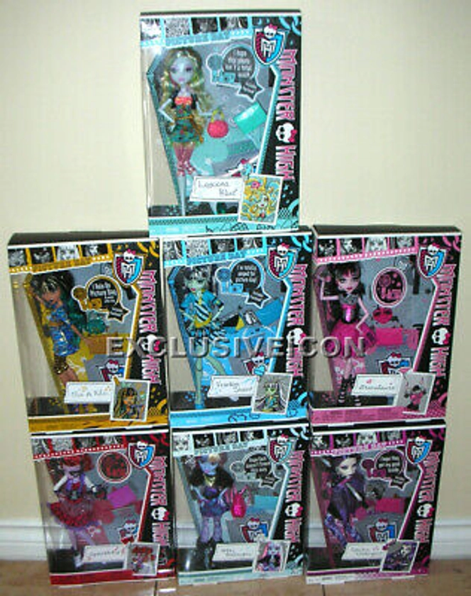 Monster High Picture Day Set Lagoona Draculaura Cleo Frankie Operetta Spectra Ab