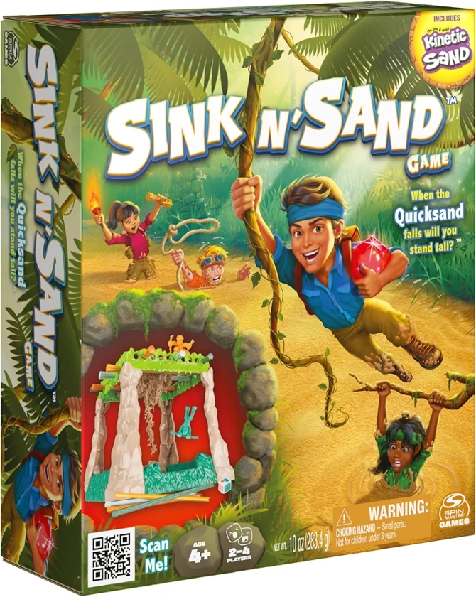 Sink N’ Sand, Quicksand Kids Board Game with Kinetic Sand for Sensory Fun and Learning – Easy Toy Gift Idea, for Preschoolers and Kids Ages 4 and up