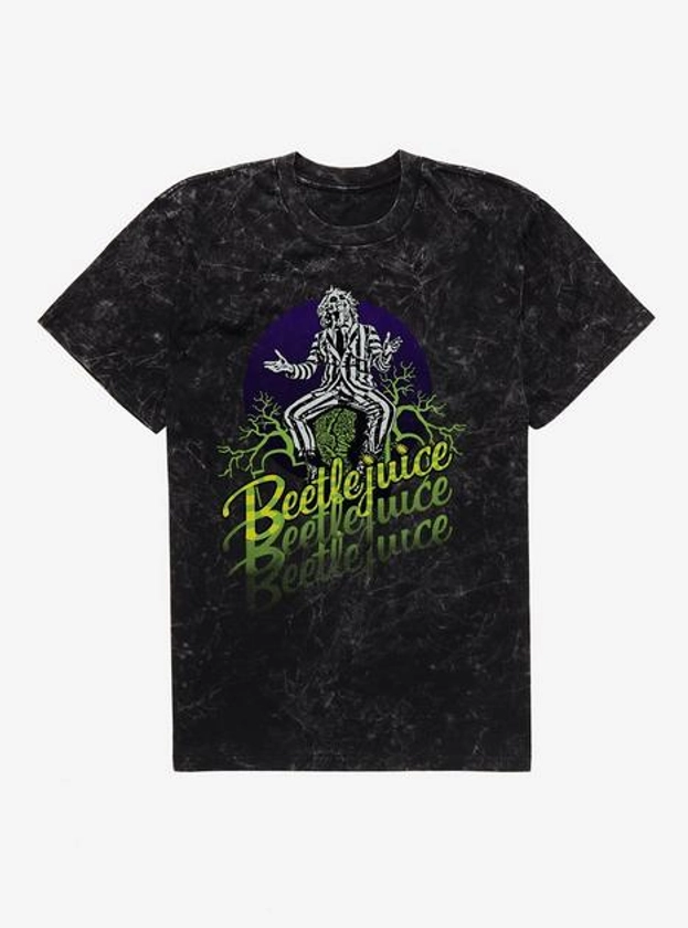 Beetlejuice Summoning Mineral Wash T-Shirt | Hot Topic