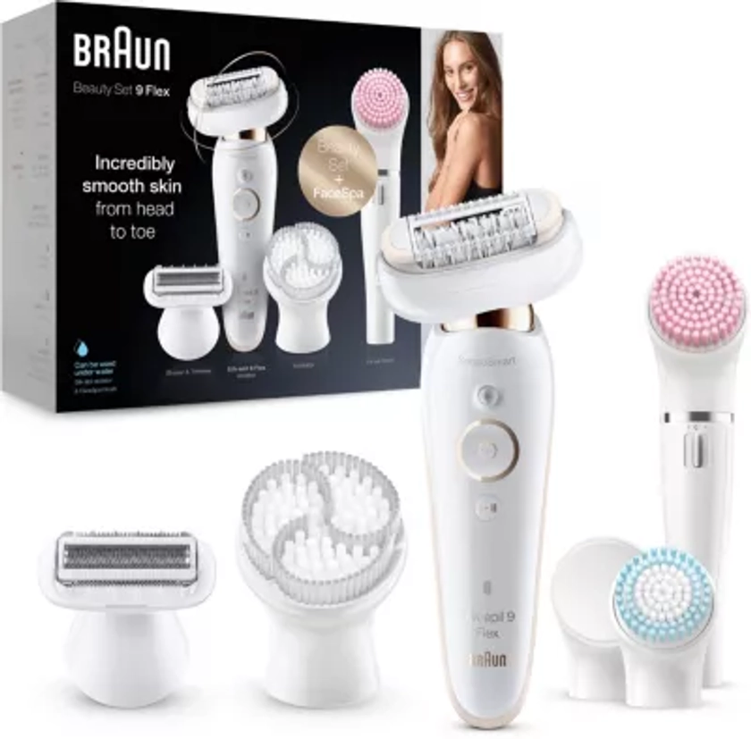 Epilateur électrique BRAUN Silk-Epil 9 Flex 9100 Beauty Set