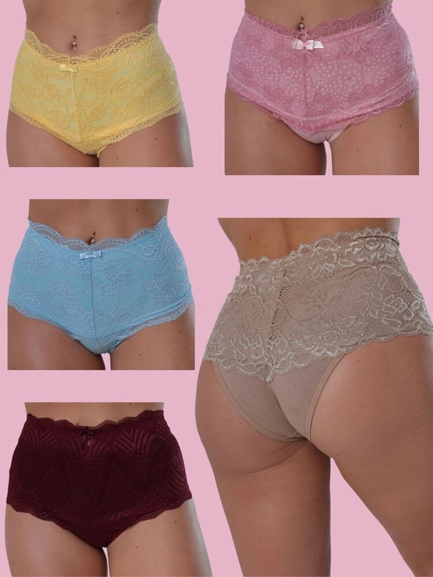 Calcinha Feminina Boyshorts Com Acabamento Em Renda, 1 Peça