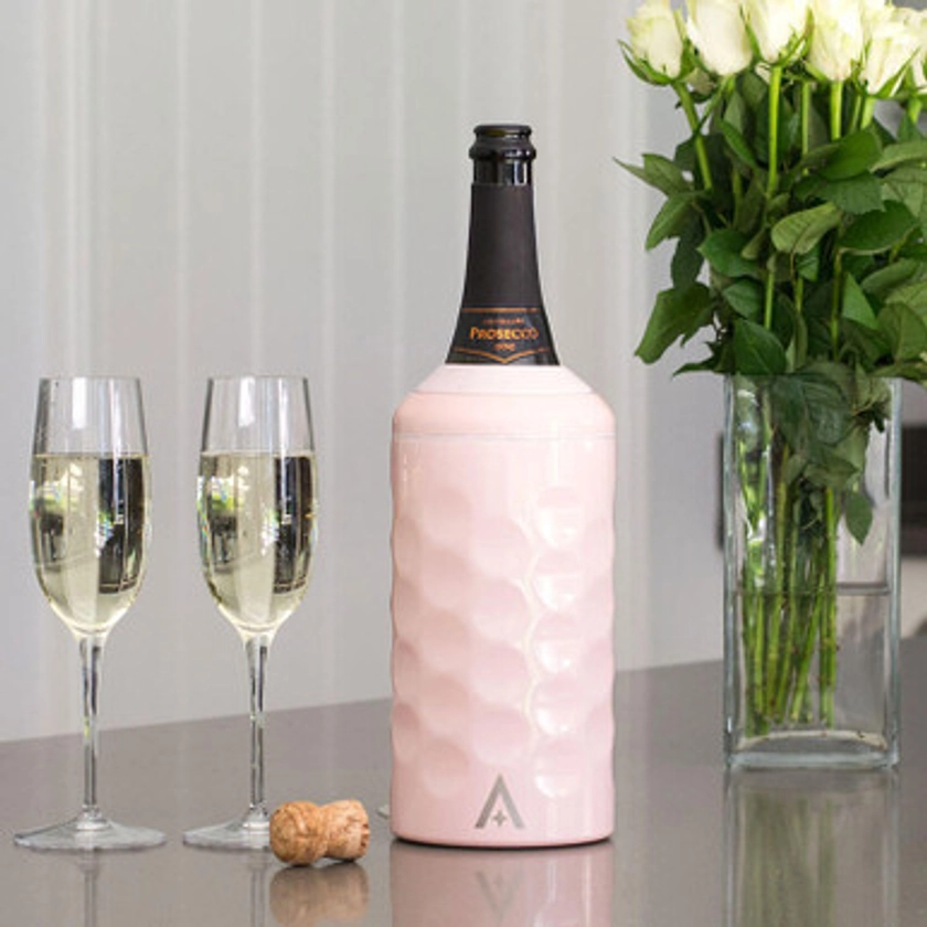 Uberstar Pink Double Wall Stainless Steel Bottle Cooler