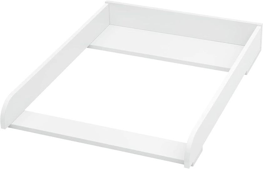 WOLTU Table, Plan à Langer pour Commode, Bébé, Matelas à Langer Plateau à Langer en MDF 60x10,5x80 cm, Blanc