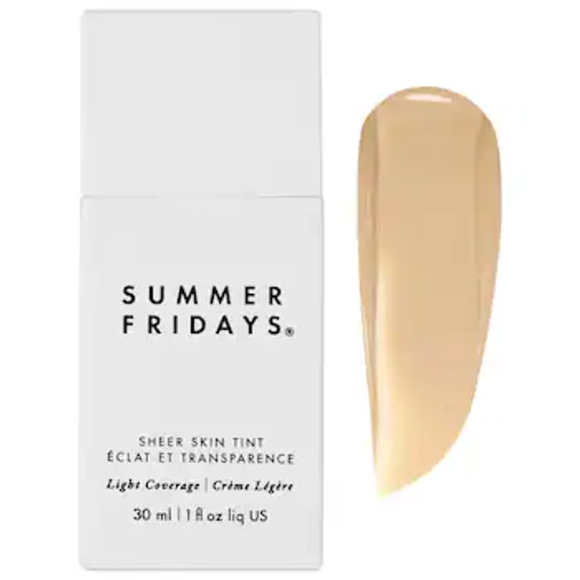 Sheer Skin Tint with Hyaluronic Acid + Squalane - Summer Fridays | Sephora
