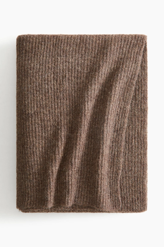 Rib-Knit Throw - Taupe - Home All | H&M US