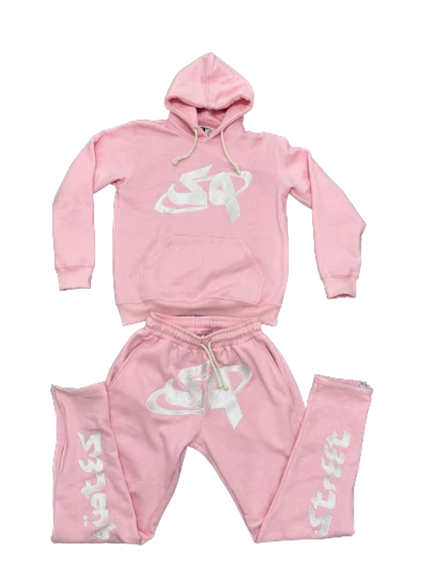 SQ Pink/White Tracksuit