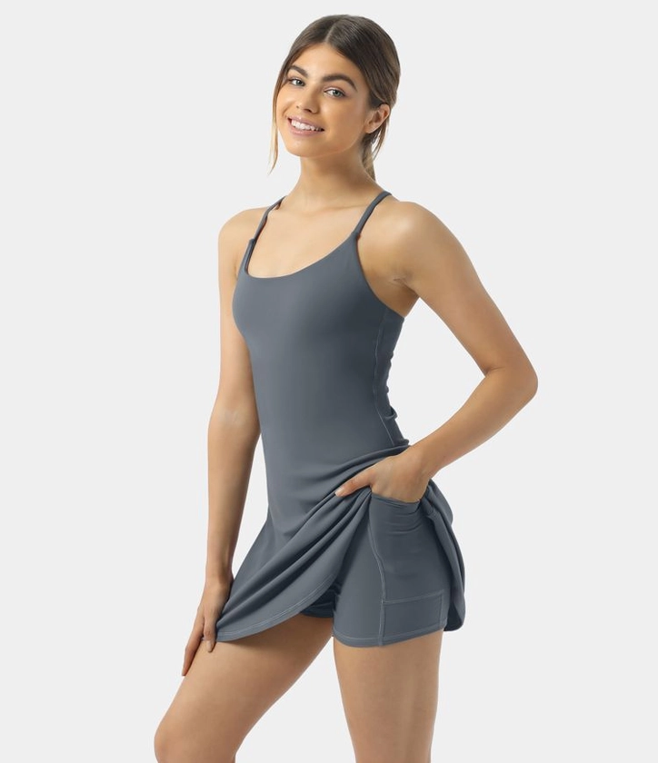 Women’s Softlyzero™ Plush Backless Active Dress - Halara 