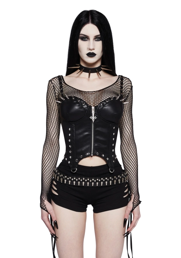 On The Haunt Corset Top