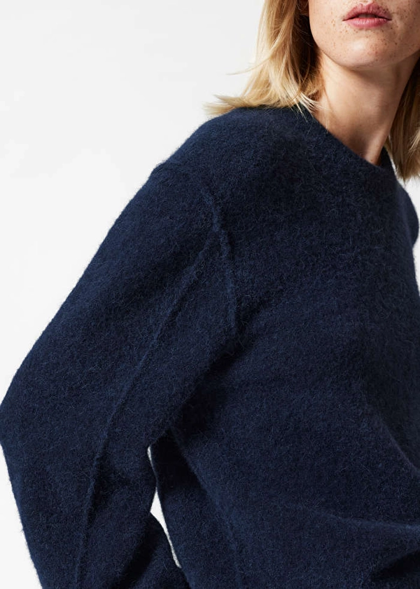 Alpaca-Blend Knit Jumper - Navy - & Other Stories GB