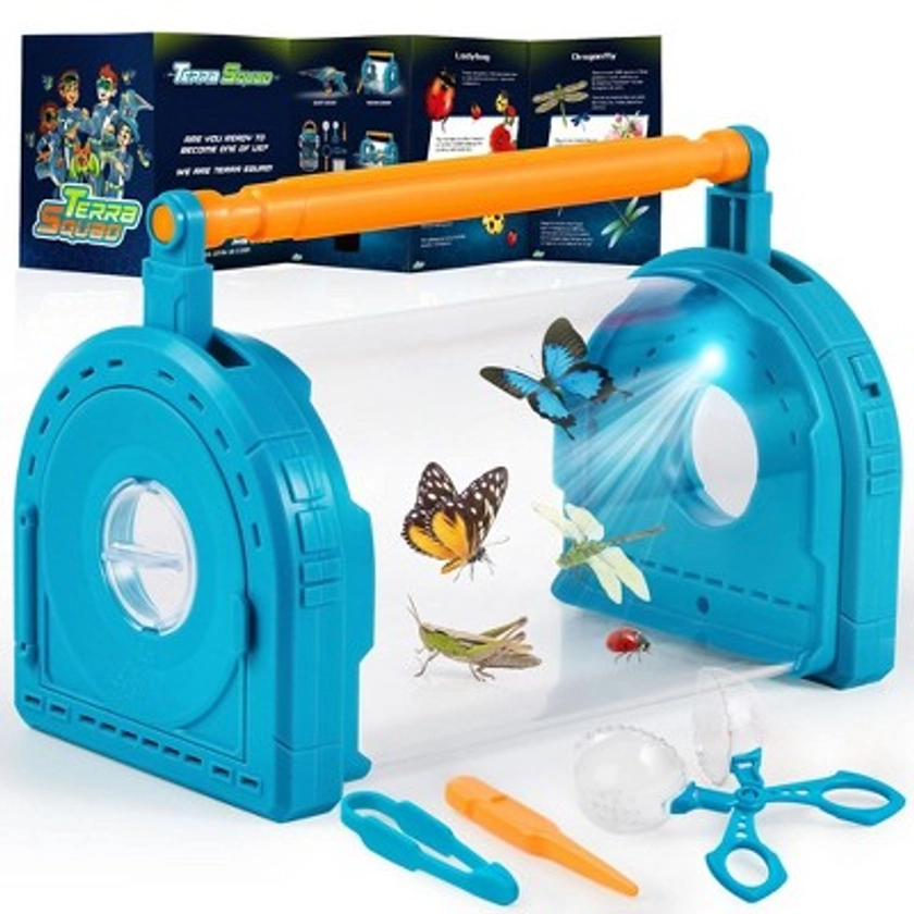 SYNCFUN Bug Catcher Kit for Kids, Light Up Critter Habitat Box for Indoor Outdoor Insect Collecting, Gift for Boys & Girls