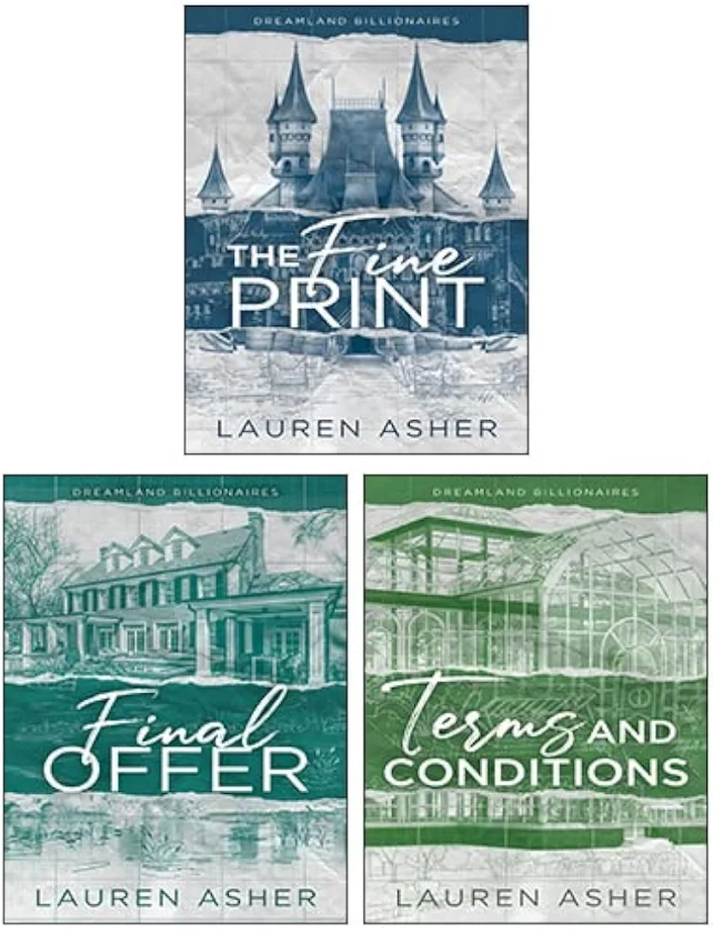 Dreamland Billionaires Series 3 Books Collection Set By Lauren Asher(The Fine Print, Terms and Conditions, Final Offer)