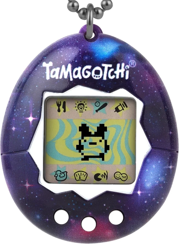 TAMAGOTCHI Bandai Original - Galaxy - Animal électronique virtuel avec écran Couleur, 3 Boutons et Jeux - Jouet Animal interactif en Français - Jouet Enfant 8 Ans et + - 42933