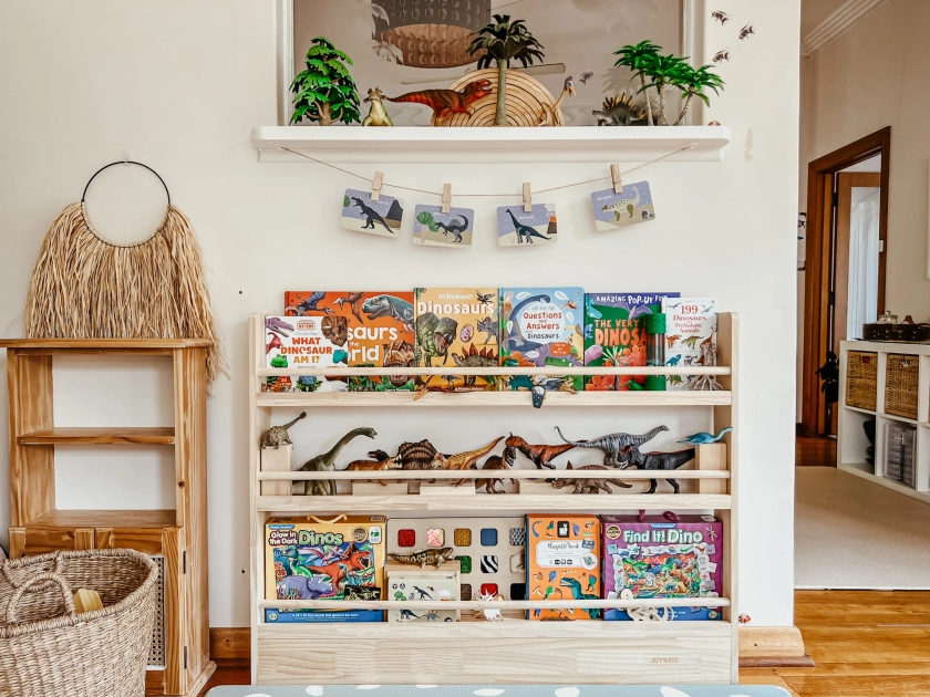 3 Tier Front Facing Bookshelf -SolidWood