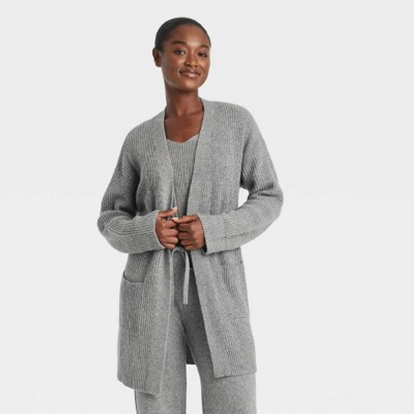 Women's Sweater Robe - Auden™ Heathered Gray XL/XXL