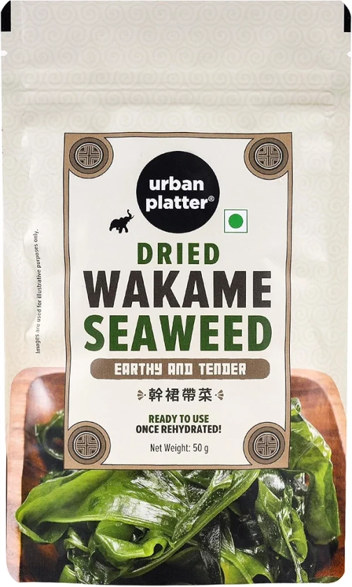 Urban Platter Wakame Seaweed, 50g / 1.7oz [Low Fat, Source of Protein, High Fibre] : Amazon.in: Grocery & Gourmet Foods