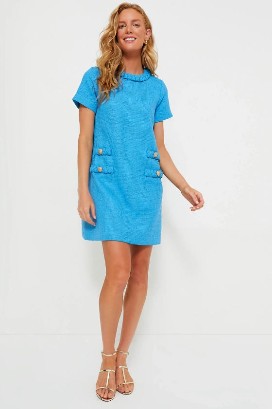 Capri Blue Tweed Jackie Dress | Tuckernuck