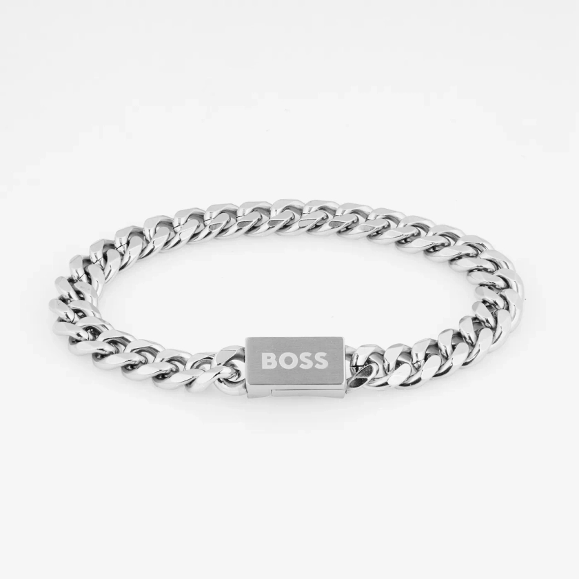 Gents BOSS Stainless Steel Chain Link Bracelet