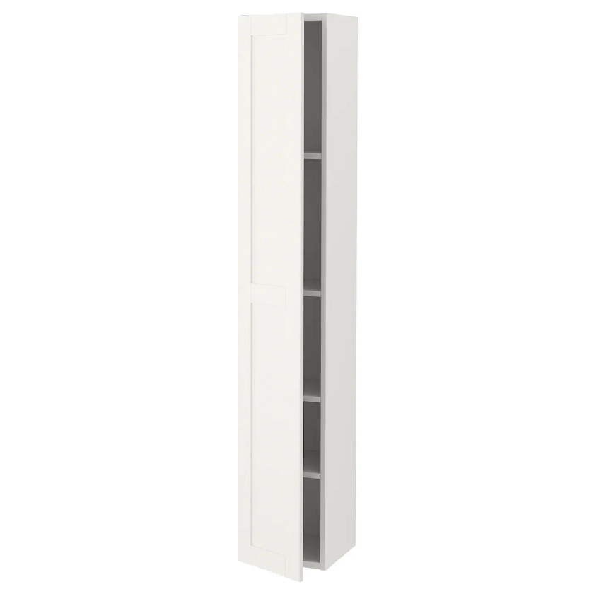 ENHET hi cb w 4 shlvs/door, white/white frame, 30x32x180 cm - IKEA