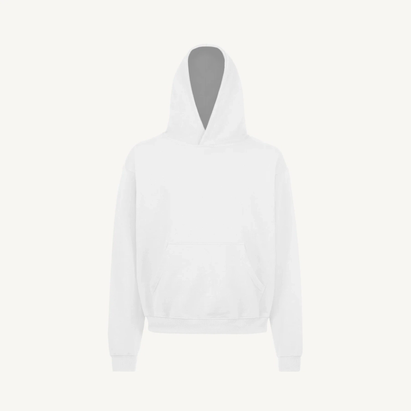 White Oversized Hoodie.