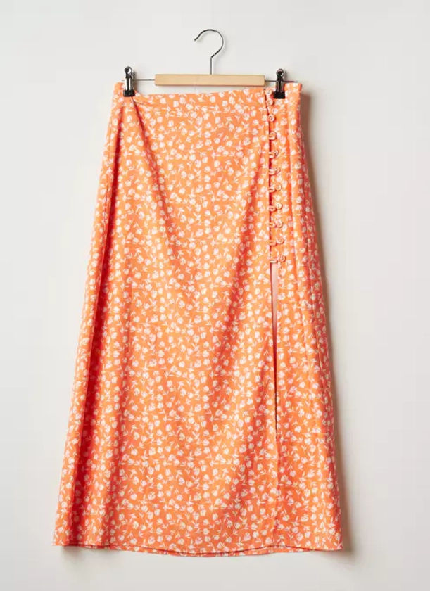 Fashion Union Jupes Longues Femme de couleur orange 2241776-orange - Modz