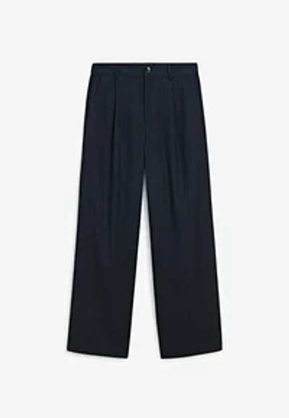 Massimo Dutti Pantalon classique - dark blue/bleu marine - ZALANDO.FR