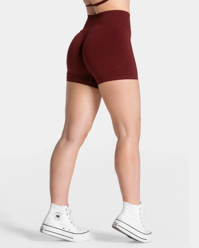 Femme Sculpt Scrunch Shorts ‘Burgundy’