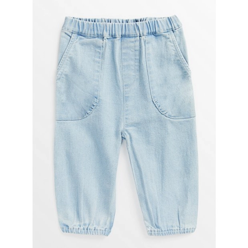 Buy Light Blue Elasticated Denim Jeans 18-24 months | Trousers and leggings | Tu