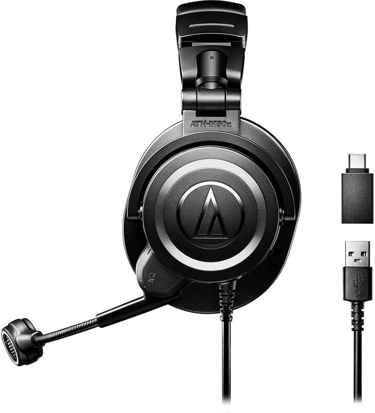 Audio-Technica ATH-M50xSTS-USB StreamSet Streaming Headset,Black